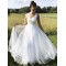 A-Line Lace and Tulle Wedding Dresses Bridal Gowns 903443