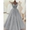 A-Line Long Lace Wedding Dresses Bridal Gowns 903449