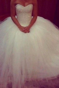 Ball Gowns Sweetheart Tulle Wedding Dresses Bridal Gowns 903451
