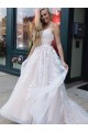 A-Line Lace and Tulle Wedding Dresses Bridal Gowns 903454