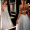A-Line Sparkle Long Wedding Dresses Bridal Gowns 903462