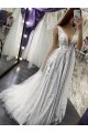 A-Line Lace and Tulle Wedding Dresses Bridal Gowns 903468