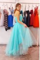 Short High Low Blue Tulle Prom Dress Homecoming Graduation Dresses 904006