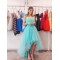 Short High Low Blue Tulle Prom Dress Homecoming Graduation Dresses 904006