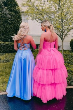 Short High Low Strapless Tulle Prom Dress Homecoming Graduation Dresses 904008