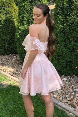 Short Pink Lace Prom Dress Homecoming Graduation Cocktail Dresses 904011