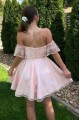 Short Pink Lace Prom Dress Homecoming Graduation Cocktail Dresses 904011