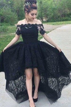 Short Lace High Low Prom Dress Homecoming Graduation Cocktail Dresses 904014