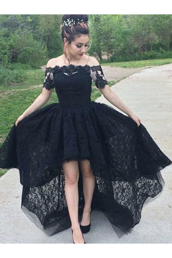 Short Lace High Low Prom Dress Homecoming Graduation Cocktail Dresses 904014