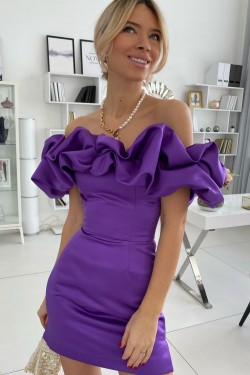Short Purple Prom Dress Homecoming Graduation Cocktail Dresses 904030
