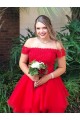 Short Red Lace Prom Dress Homecoming Graduation Cocktail Dresses 904031