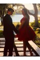 Short Red Lace Prom Dress Homecoming Graduation Cocktail Dresses 904031