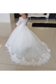 Lace and Tulle Floor-Length Flower Girl Dresses with Sleeves 905003 Lace and Tulle Floor-Length Flower Girl Dresses with Sleeves 905003
