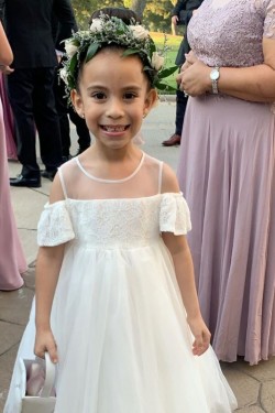 Cute Lace Ankle-Length Flower Girl Dresses 905007