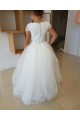 Lace and Tulle Flower Girl Dresses 905012
