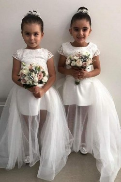 Lace and Tulle Flower Girl Dresses 905012