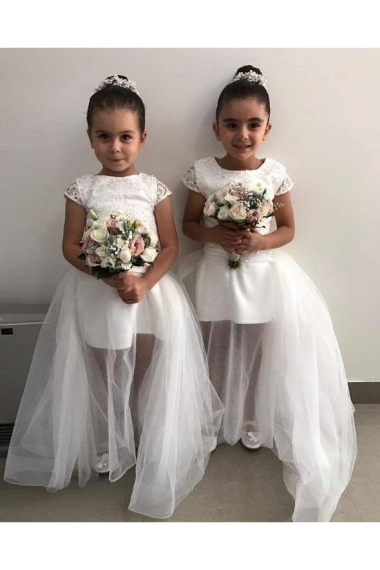 Lace and Tulle Flower Girl Dresses 905012