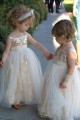 Cute Floor Length Sequins and Tulle Flower Girl Dresses 905026