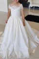 Cute Floor Length Lace Flower Girl Dresses 905031