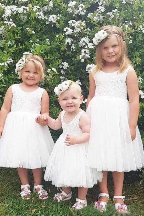 Cute Lace and Tulle Flower Girl Dresses 905033