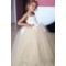 Lace and Tulle Floor Length Flower Girl Dresses 905036