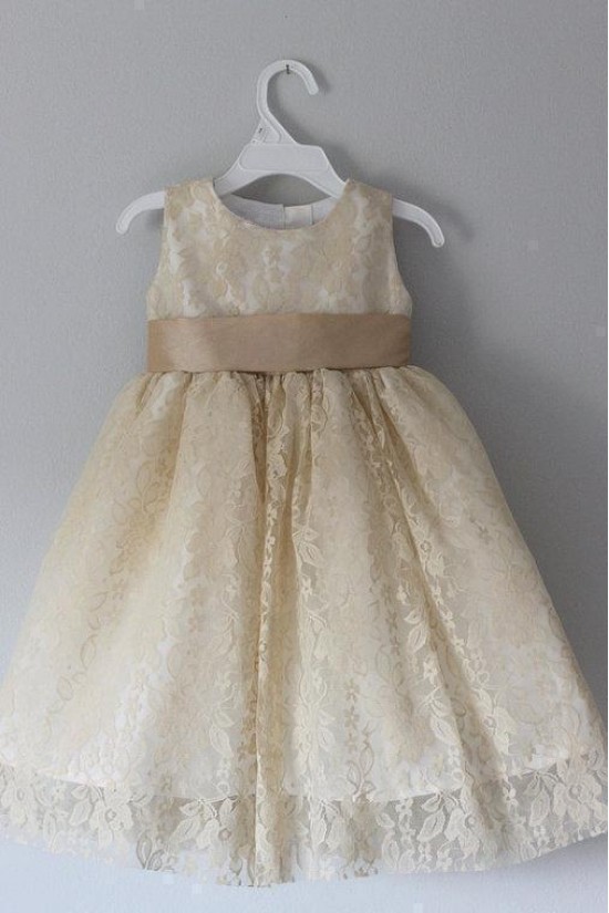 Cute Lace Flower Girl Dresses 905043