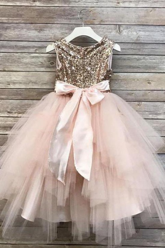 Cute Sequin and Tulle Flower Girl Dresses 905044