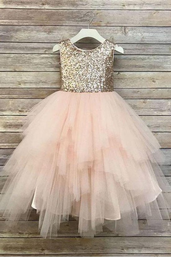 Cute Sequin and Tulle Flower Girl Dresses 905044