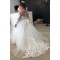 Lace and Tulle Long Sleeves Flower Girl Dresses 905047