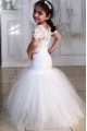 Mermaid Lace and Tulle Flower Girl Dresses 905048