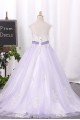 A-Line Lace and Tulle Flower Girl Dresses 905053