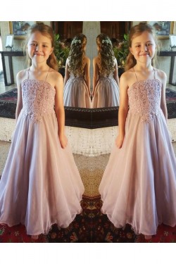 A-Line Lace Flower Girl Dresses 905055