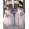Long Sleeves Lace and Tulle Flower Girl Dresses 905057