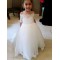 Lace and Tulle Floor Length Flower Girl Dresses 905060