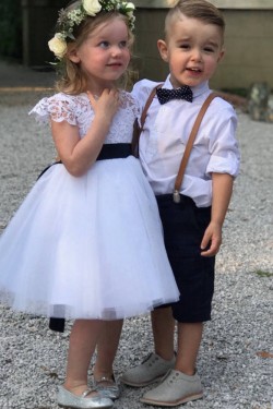 Cute Tulle and Lace Flower Girl Dresses 905065