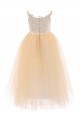 Lace and Tulle Floor Length Flower Girl Dresses 905067