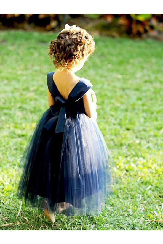 Cute Purple Tulle Flower Girl Dresses 905068