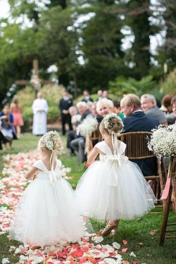 Ankle-Length Tulle Flower Girl Dresses 905070