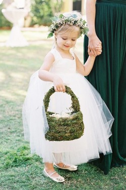 Ankle-Length Tulle Flower Girl Dresses 905070