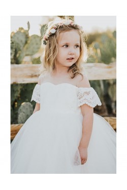 Lace and Tulle Flower Girl Dresses 905073