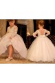 Lace and Tulle Long Sleeves Flower Girl Dresses 905080 Lace and Tulle Long Sleeves Flower Girl Dresses 905080