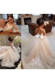Lace and Tulle Long Sleeves Flower Girl Dresses 905081 Lace and Tulle Long Sleeves Flower Girl Dresses 905081