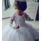 Lace and Tulle Long Sleeves Flower Girl Dresses 905084