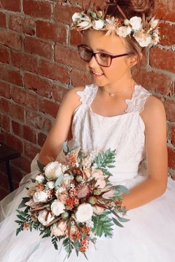 Cute Lace and Tulle Flower Girl Dresses 905091