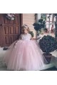 Cute Lace and Tulle Pink Flower Girl Dresses 905092