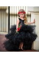 Black Sequins and Tulle High Low Flower Girl Dresses 905093 Black Sequins and Tulle High Low Flower Girl Dresses 905093