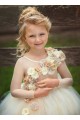 Cute Tulle Long Sleeves Flower Girl Dresses 905095