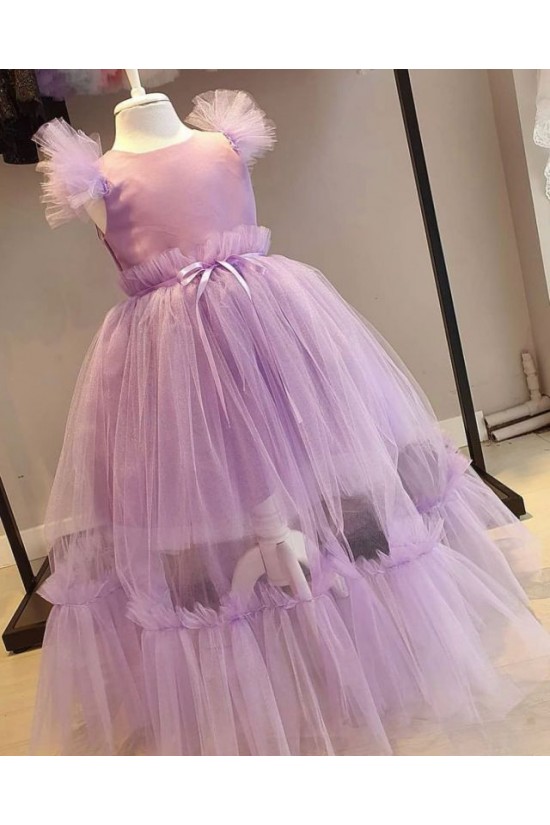 Cute Floor Length Tulle Flower Girl Dresses 905099