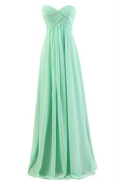 Empire Sweetheart Mint Green Long Chiffon Bridesmaid Dresses/Wedding Party Dresses/Maternity Dresses BD010005