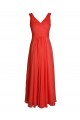 A-Line V-Neck Long Chiffon Bridesmaid Dresses/Wedding Party Dresses BD010009
